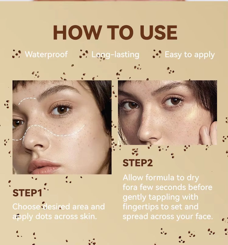 Natural Imitation Freckle Pen Is Not Easy to Fade Long-Lasting Waterproof Quick Dry Easy to Use Stamp Freckle Dot Pen